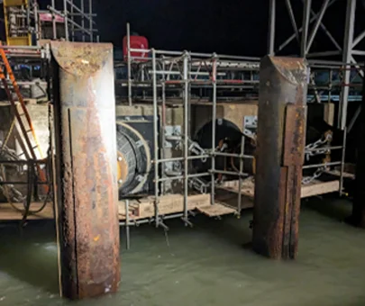 East Cowes Red Funnel Dolphin Fender Repairs